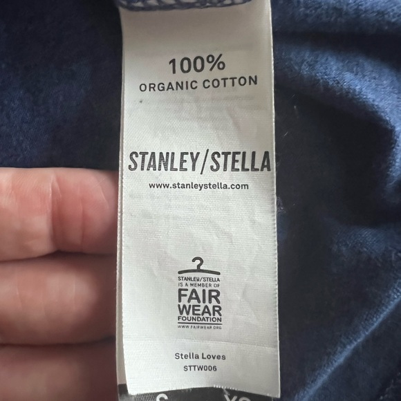 Girls Super soft Blue T-shirt XS - Picture 7 of 7